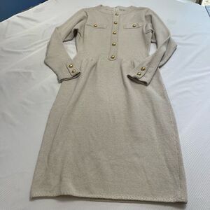 Don Sayres For Welmore VTG Long Sleeve Knit Sweater Dress Size 4P